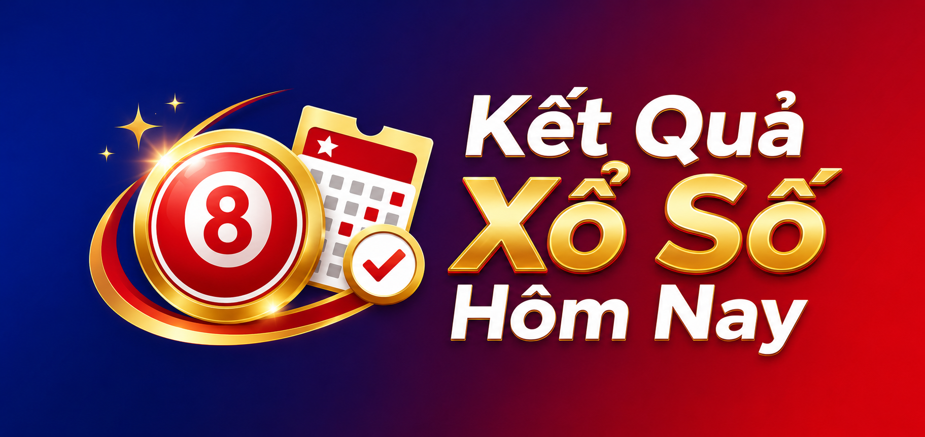 Logo Kết Quả Xổ Số Hôm Nay màu đỏ xanh